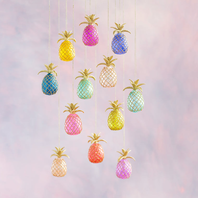 Rainbow Pineapple Ornament