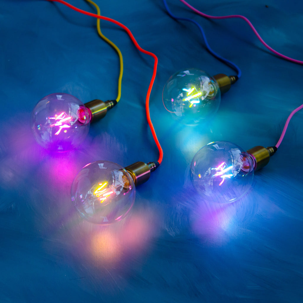 Multi Color Filament Ball Bulb