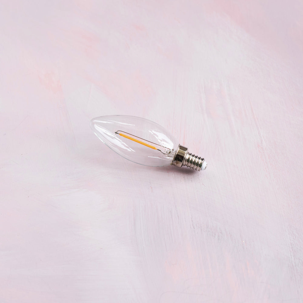 Pink "Neon" Candelabra Bulb