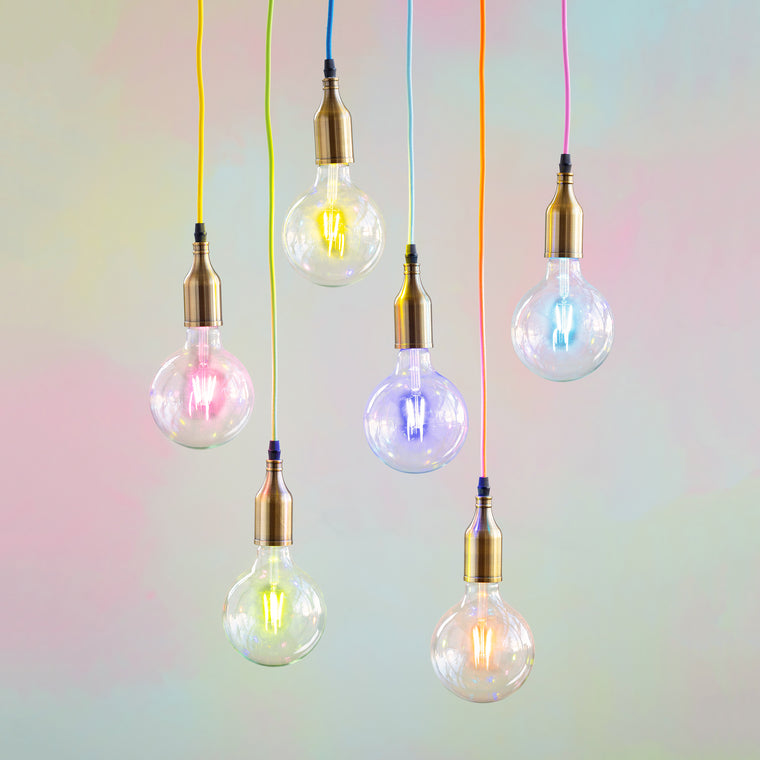 Color Filament Ball Bulb