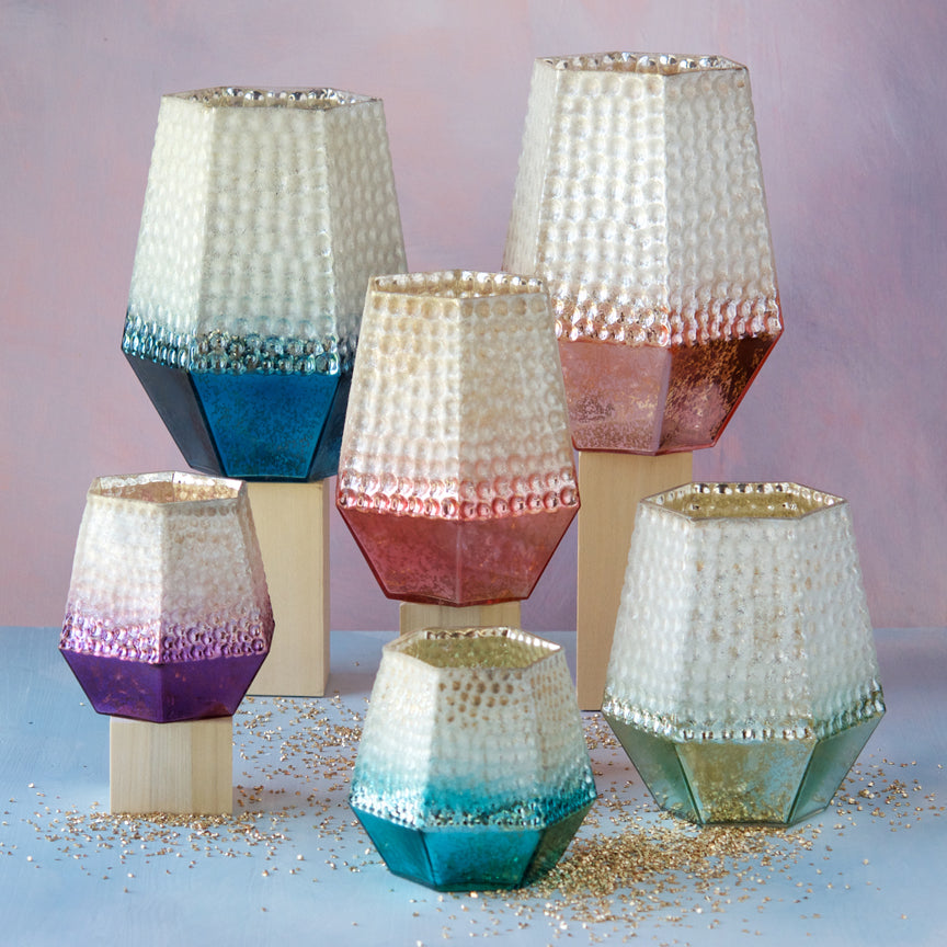 Dimpled Candle Holders