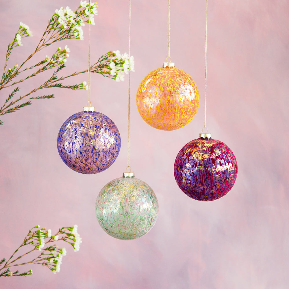 Finicky Flocked Ornament