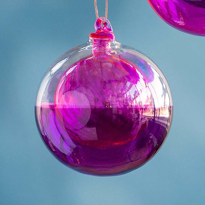 Swirl Ball in a Ball Ornament