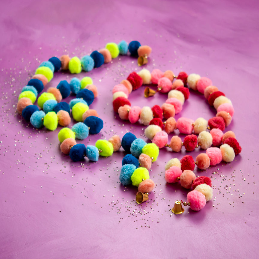 Rainbow Ball Garland - Glitterville Studios