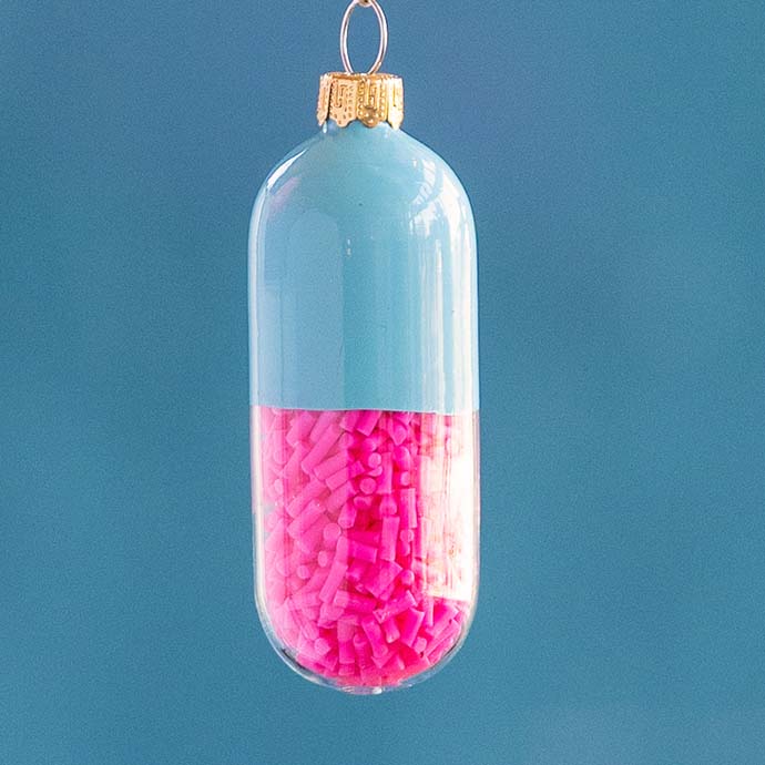 Happy Pill Ornament