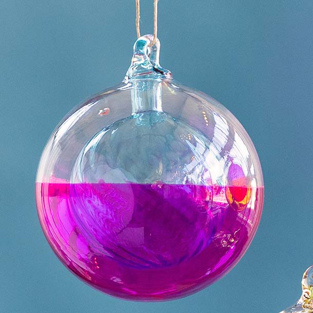 Swirl Ball in a Ball Ornament