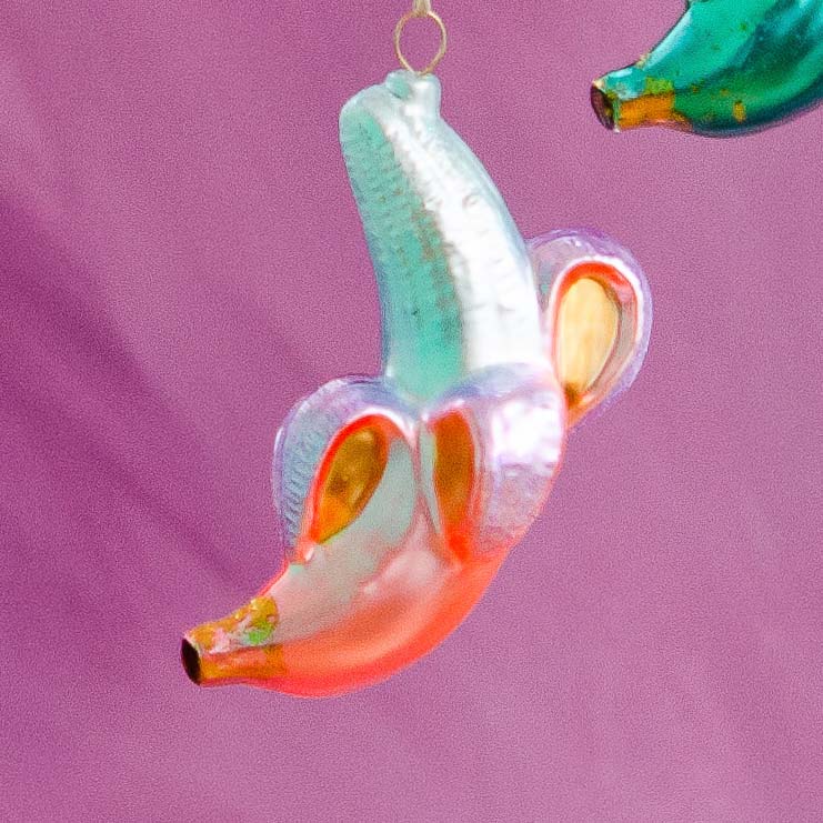 Rainbow Banana Ornament