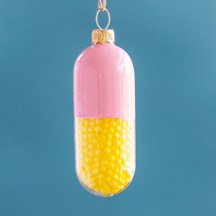 Happy Pill Ornament