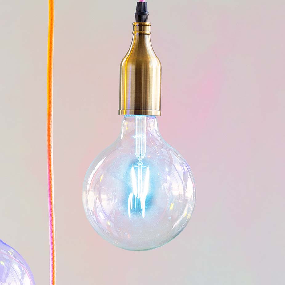 Color Filament Ball Bulb