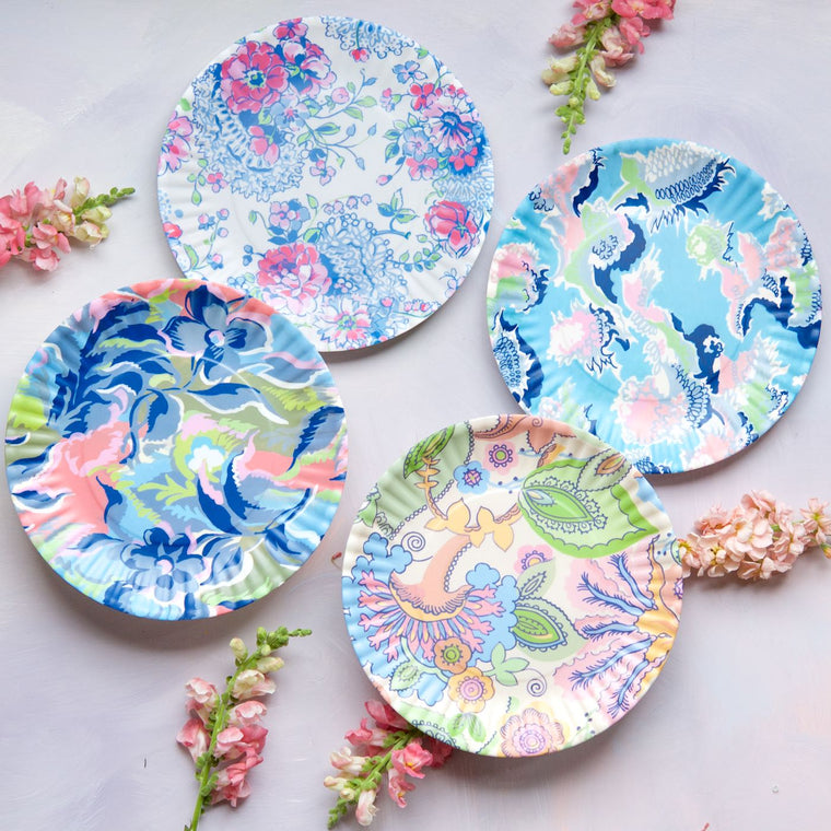 Paris Flea Market Plates, Large, Set of 4