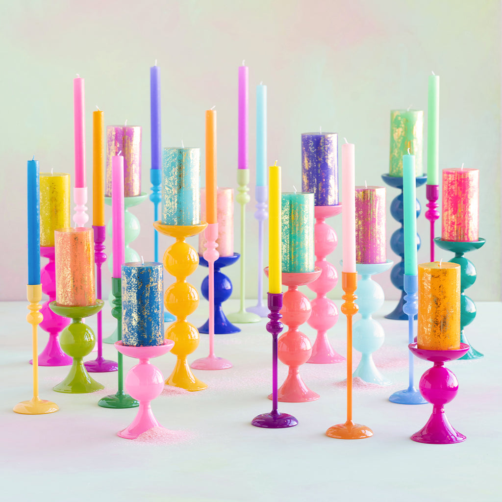 Sugar Plum Pillar Candle Holder