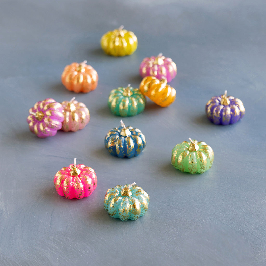 Rainbow Pumpkin T-light, Boxed Set of 12