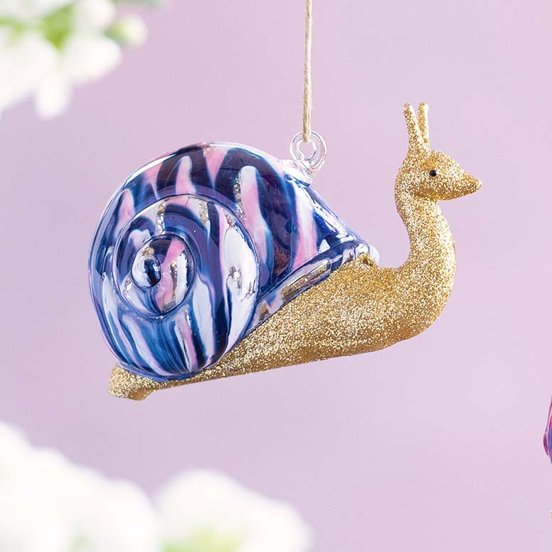 Marbled Snail Ornament