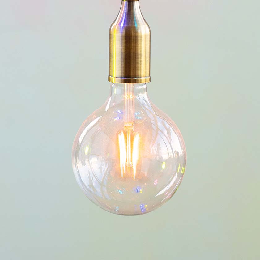 Color Filament Ball Bulb
