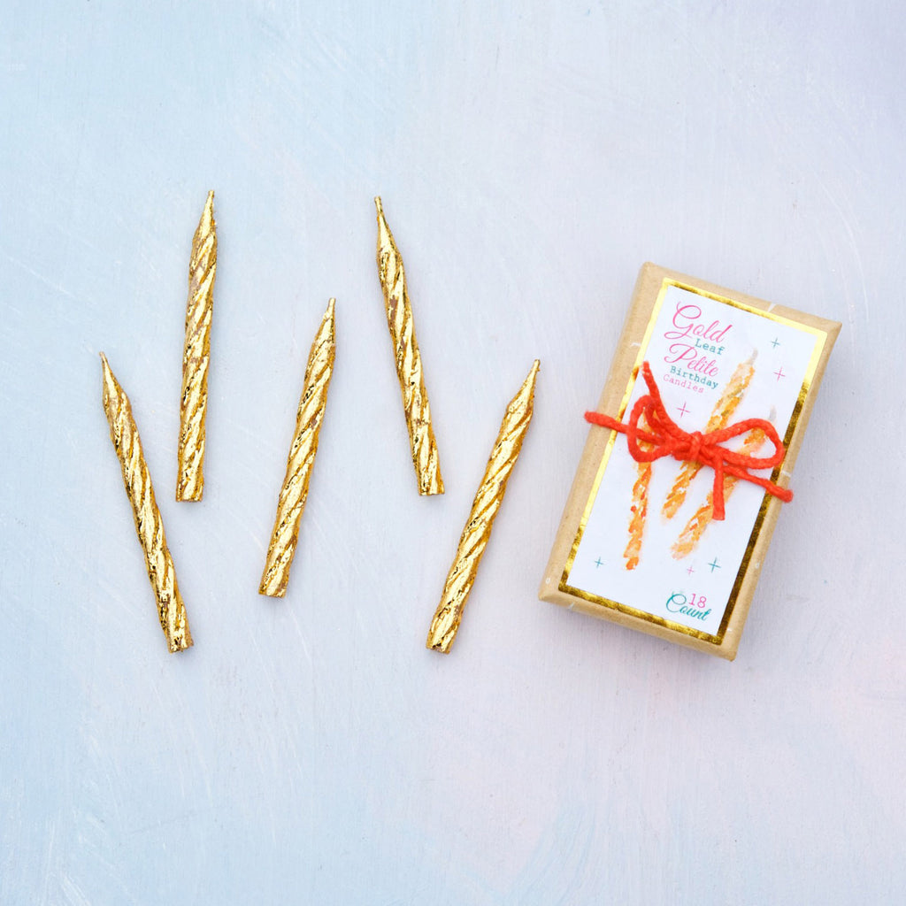 Gold Petite Party Candles