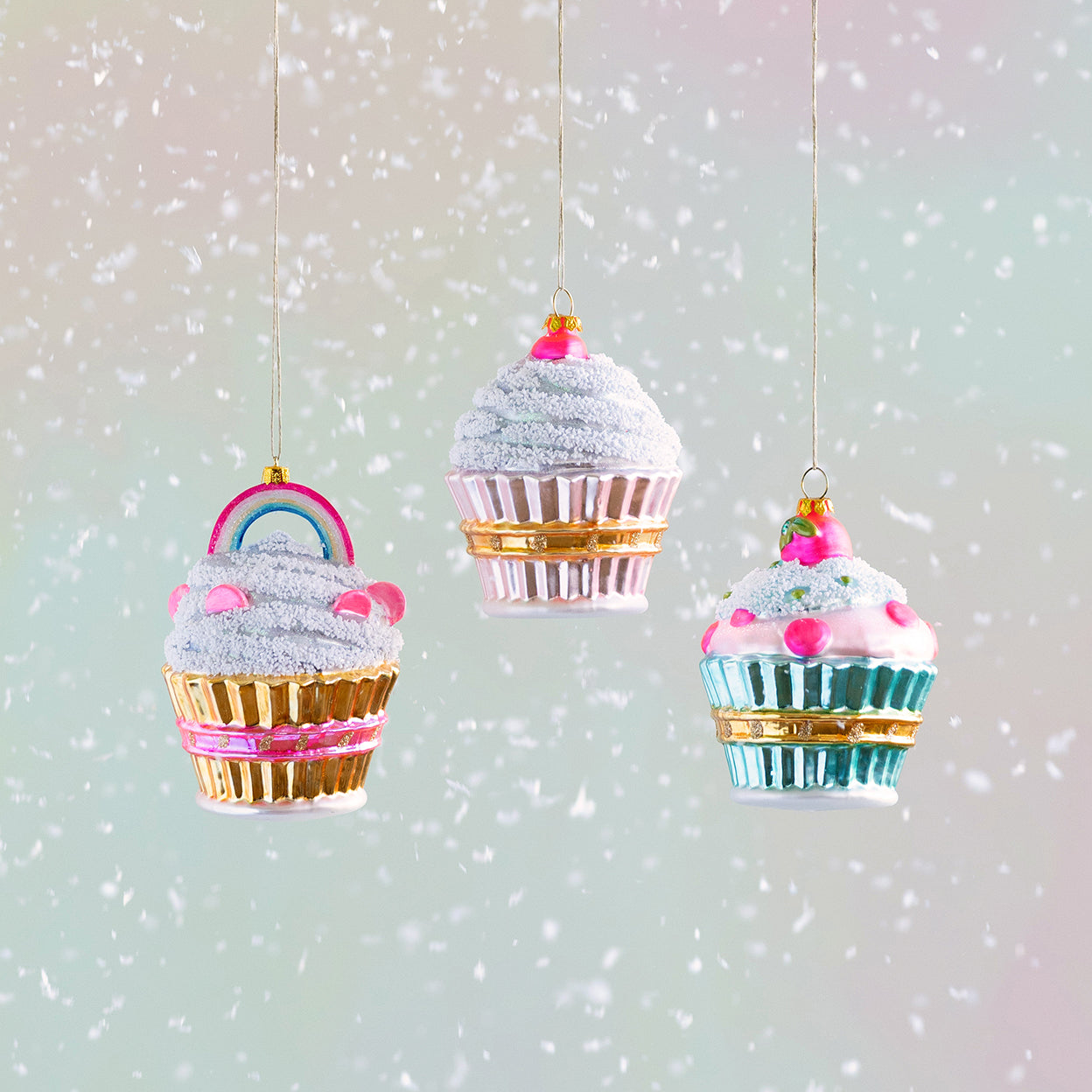 Sweet Cupcake Ornament - Glitterville Studios