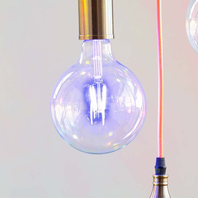Color Filament Ball Bulb