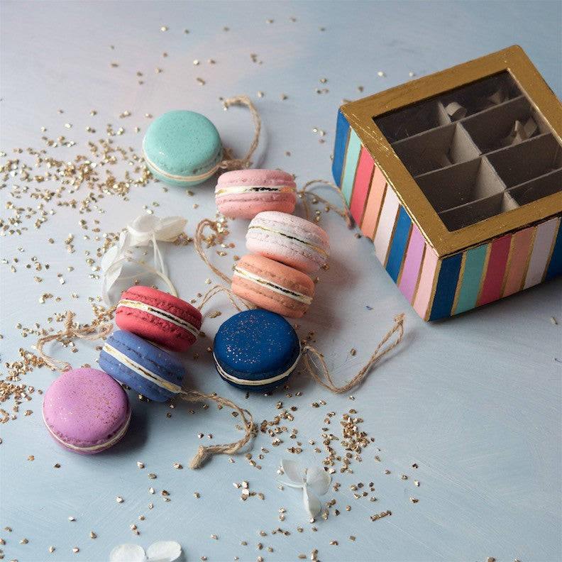 Gold Dust Macaron Ornament