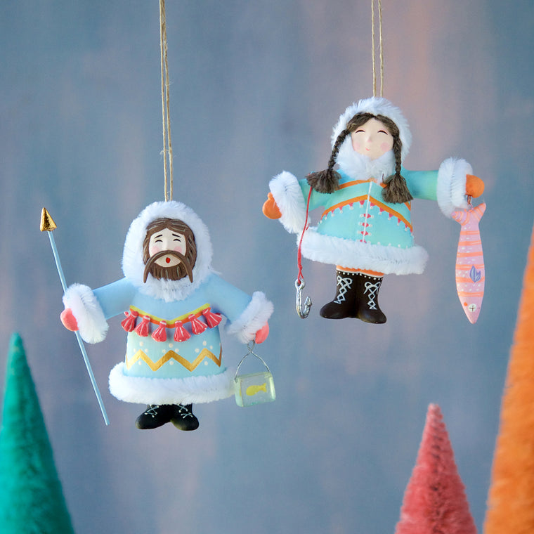 Yukon Couple Ornament (2 Assortment)