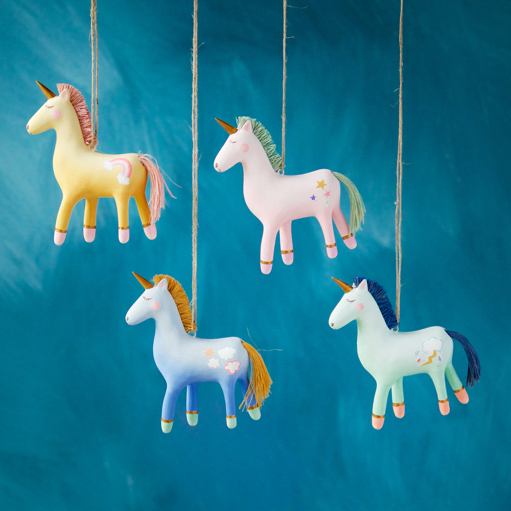 Unicorn Friends Ornament (4 Assortment)