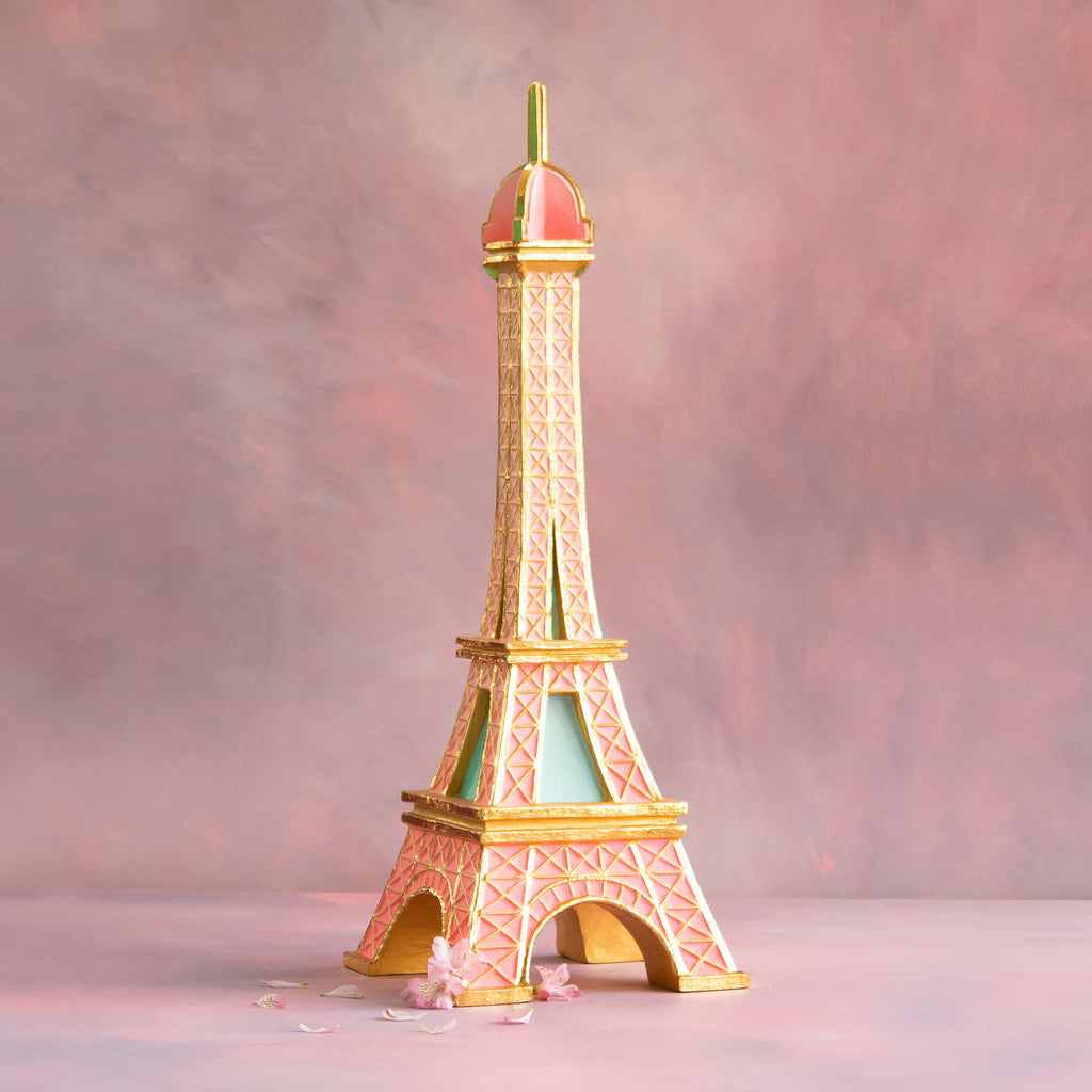 Pink Eiffel Tower Display