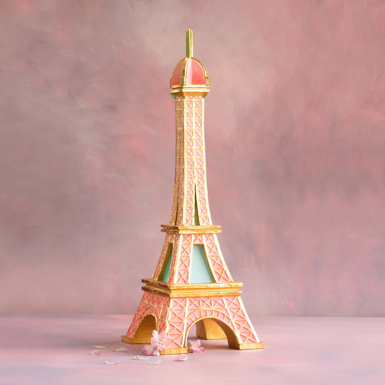 Pink Eiffel Tower Display