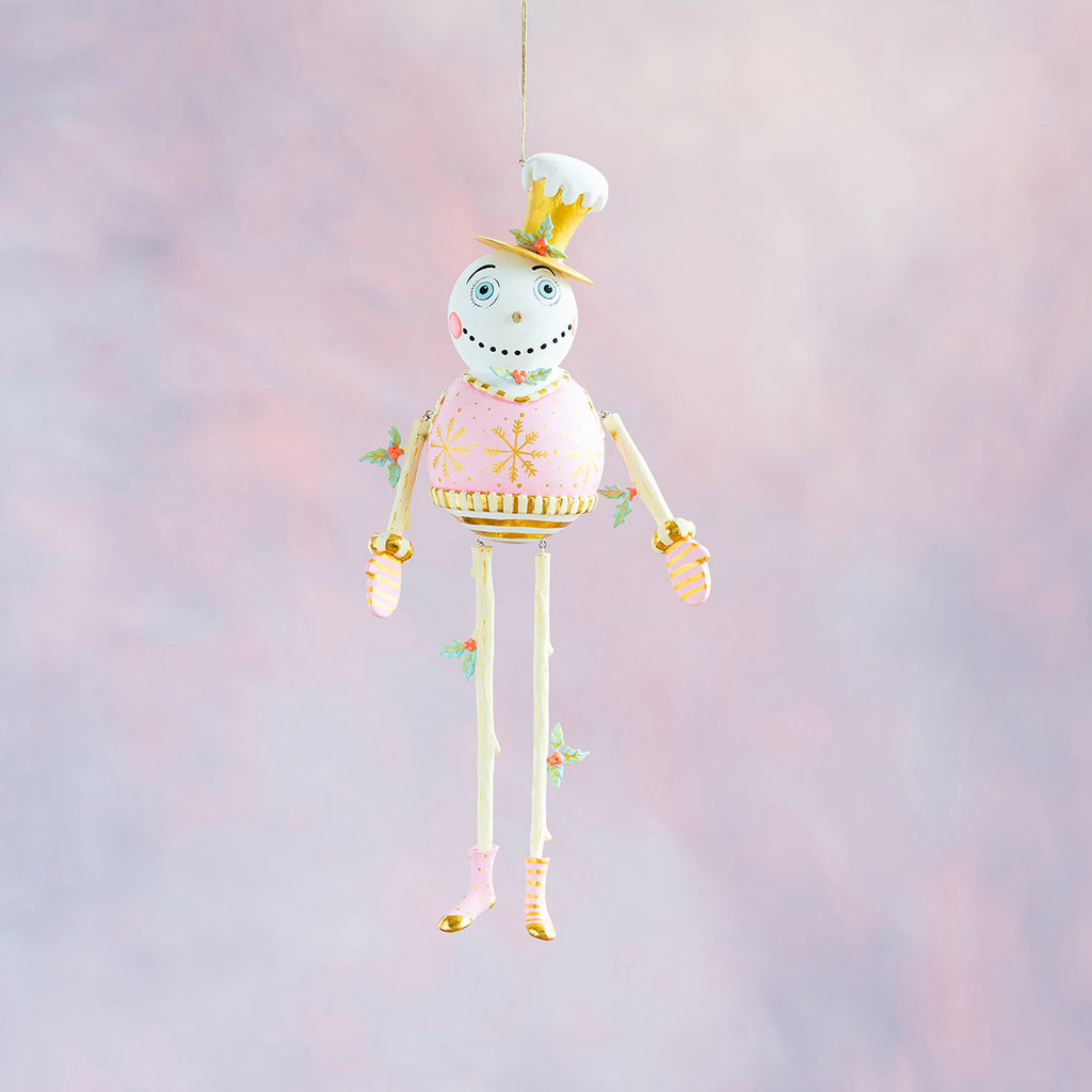 Gold & Blush Holly Jolly Figure