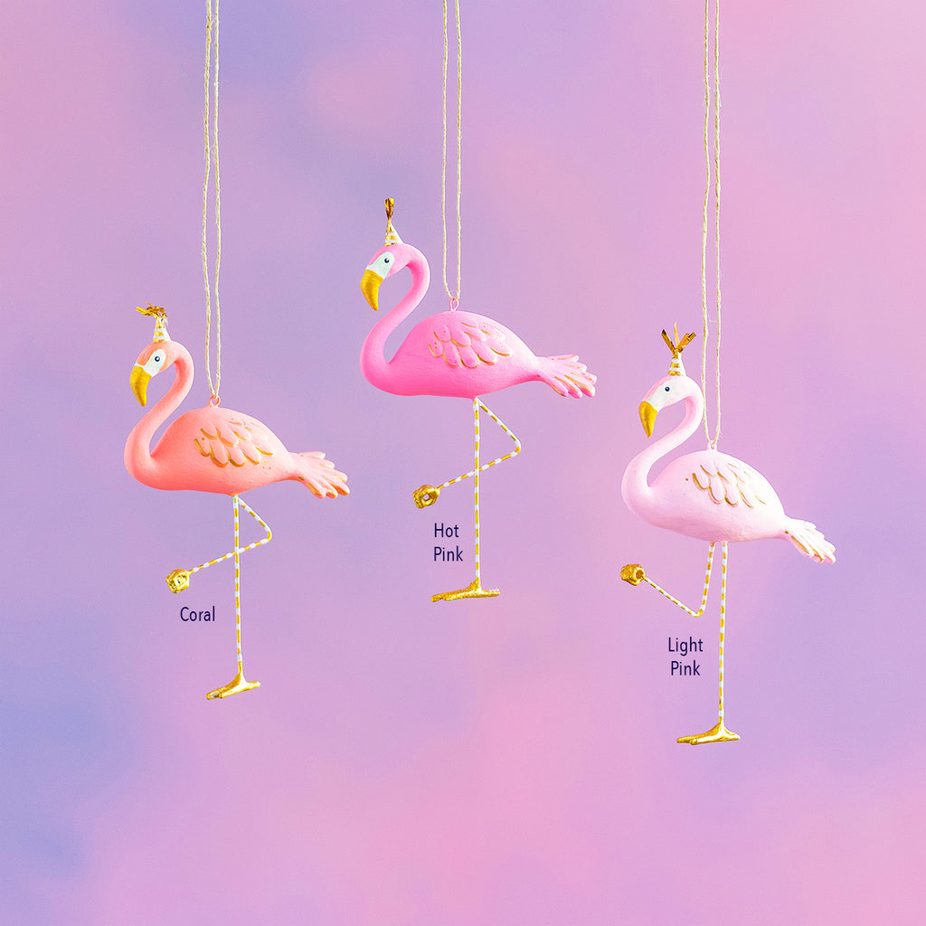 Party Flamingo Ornament