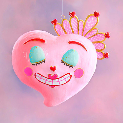 Heart Ornament, Large - Glitterville Studios