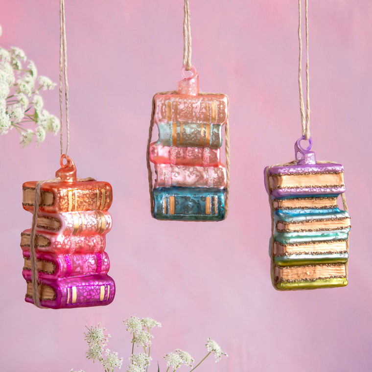 Rainbow Books Ornament