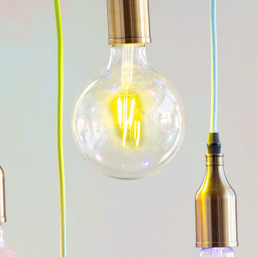 Color Filament Ball Bulb